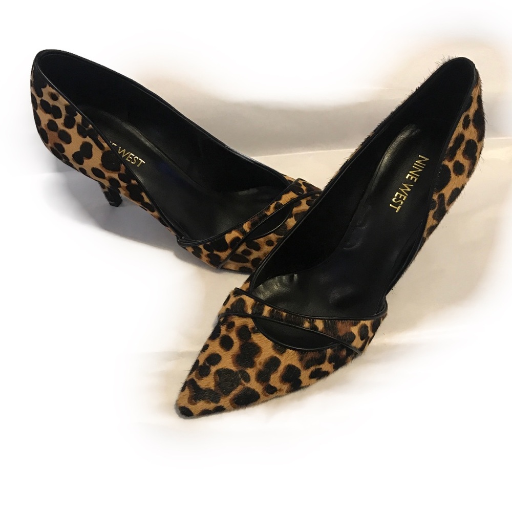 Leopard Print Nine West Heels